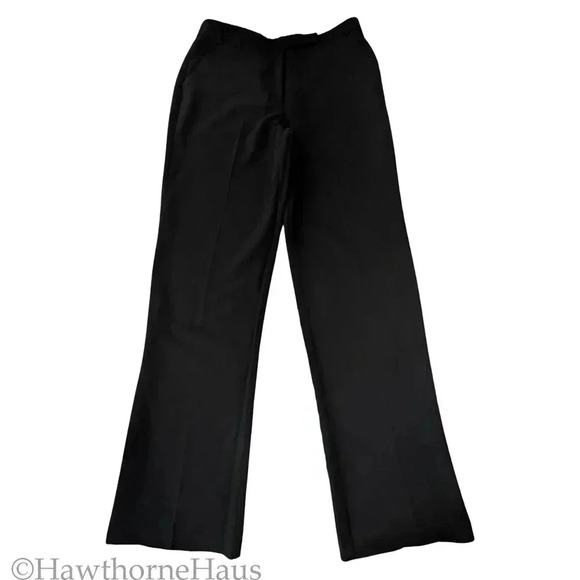 ASOS Design Black Dress Pants Size 6 Straight Leg Stretch Career Pockets - Picture 3 of 9
